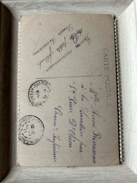 画像2: Postcard    アンティークポストカード　祈る女の子　フランス1911年 (2)