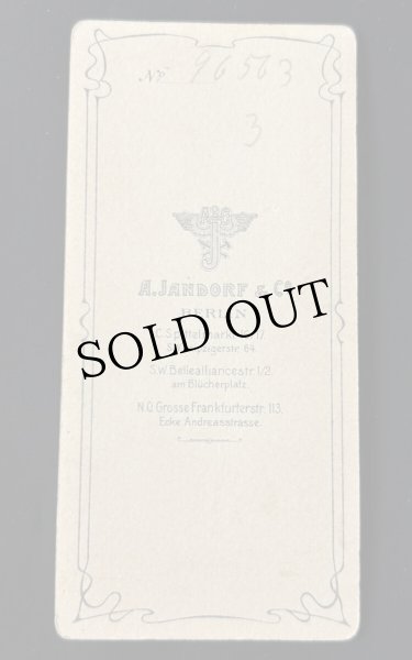 画像2: Vintage carte de visite　アンティーク　ミニ肖像写真　小さな女の子　レース　ドイツ (2)