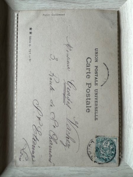 画像3: Postcard    アンティークポストカード　イースター　大きな卵と女の子　フランス1904年 (3)