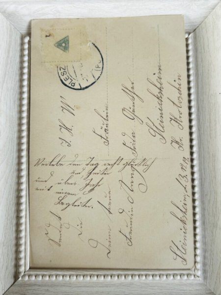 画像3: Postcard    アンティークポストカード　お花かごと女の子　写真　  (3)