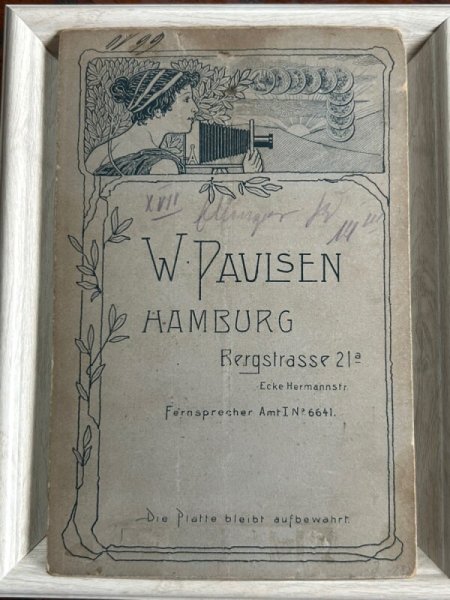 画像3: Vintage Cabinet Card Photo　ビクトリアンフォト　アンティーク　肖像写真　姉弟　人形　木馬（大判写真） (3)