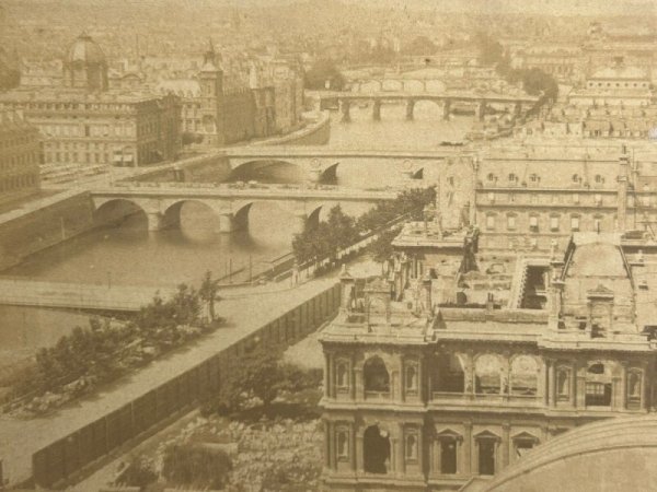 画像2: Vintage Cabinet Card Photo　ビクトリアンフォト　アンティーク　フランス　パリの風景（大判写真） (2)