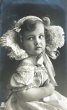 画像1: Postcard　アンティークポストカード　ボンネット帽子の女の子　写真　ドイツ1908年 (1)