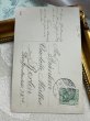 画像3: Postcard　アンティークポストカード　四つ葉クローバーと女の子　写真　ドイツ1908年 (3)