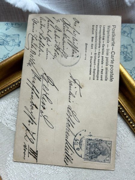 画像3: Postcard アンティークポストカード ドイツ 男の子 写真  (3)