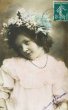 画像1: Postcard　アンティークポストカード　女の子　フランス1907年 (1)