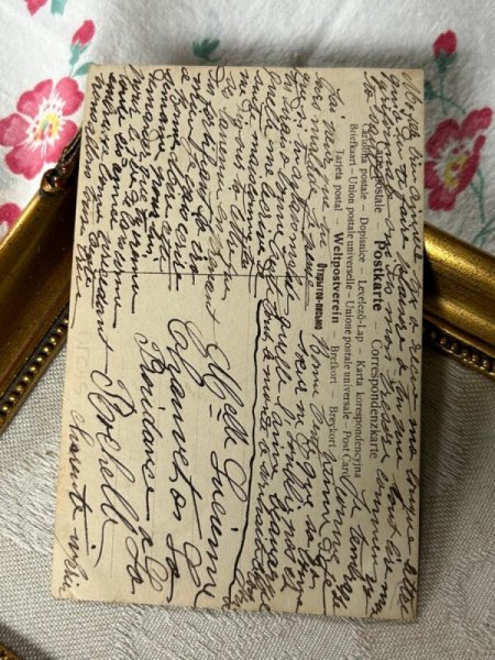 画像3: Postcard　アンティークポストカード　祈る女の子　フランス　1905年 (3)