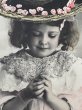 画像3: Postcard　アンティークポストカード　指輪と女の子　帽子　フランス　写真　1905年 (3)