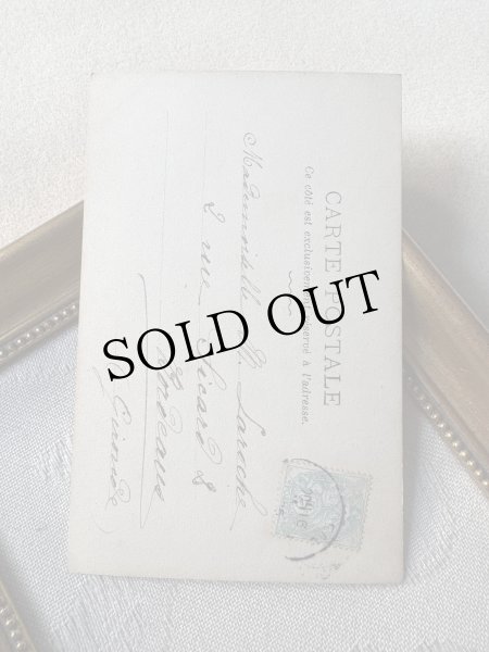 画像4: Postcard　アンティークポストカード　指輪と女の子　帽子　フランス　写真　1905年 (4)