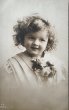 画像1: Postcard　アンティークポストカード　　女の子　写真　ドイツ1910年 (1)