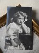 画像2: Postcard　アンティークポストカード　　女の子　黒板　写真　ドイツ1910年 (2)