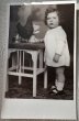 画像1: Postcard　アンティークポストカード　クマのプルトイ女の子　ニワトリ　テディベア　ぬいぐるみ　ドイツ　肖像写真　（未使用） (1)