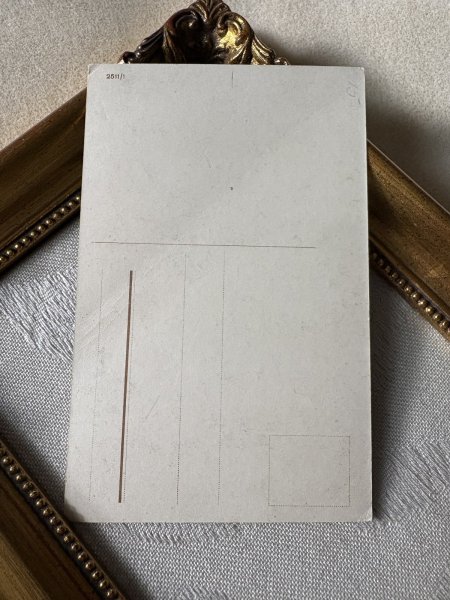 画像4: Postcard　アンティークポストカード　お人形さんと女の子　雪景色　写真　（未使用） (4)