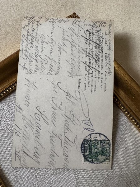 画像3: Postcard　アンティークポストカード　祈る女の子　写真　ドイツ1907年 (3)