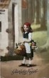 画像1: Postcard　アンティークポストカード　童話　赤ずきんちゃんと狼　ドイツ (1)