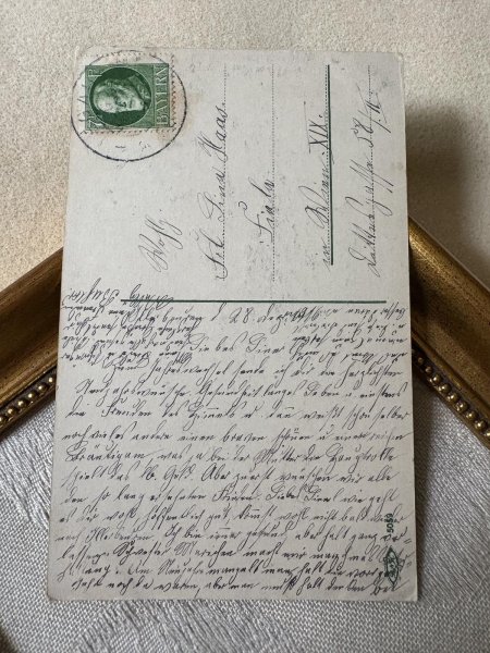 画像3: Postcard　アンティークポストカード　童話　赤ずきんちゃんと狼　ドイツ (3)