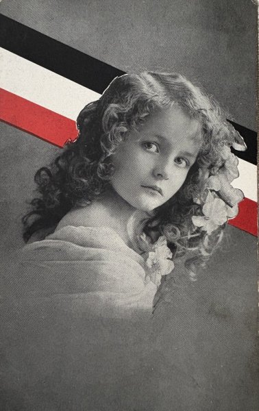画像1: Postcard    アンティークポストカード　女の子　ドイツ　1919年 (1)