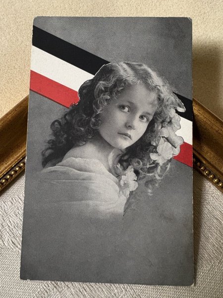 画像2: Postcard    アンティークポストカード　女の子　ドイツ　1919年 (2)