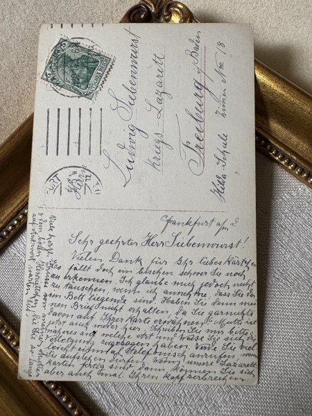 画像3: Postcard    アンティークポストカード　女の子　ドイツ　1914年　写真 (3)