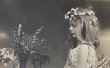 画像1: Postcard　アンティークポストカード　女の子　写真　1906年 (1)