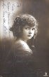 画像1: Postcard　アンティークポストカード　女の子　写真　ドイツ1922年 (1)