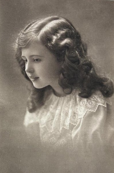 画像1: Postcard　アンティークポストカード　女の子　1916年 (1)