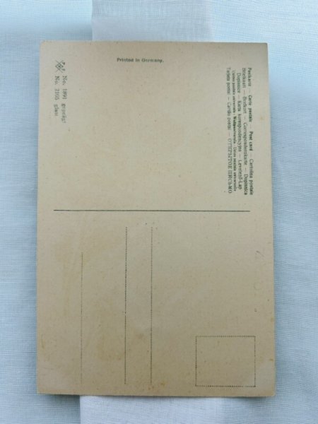 画像2: Postcard アンティークポストカード パンジーのお花 Catherine Klein (未使用) (2)