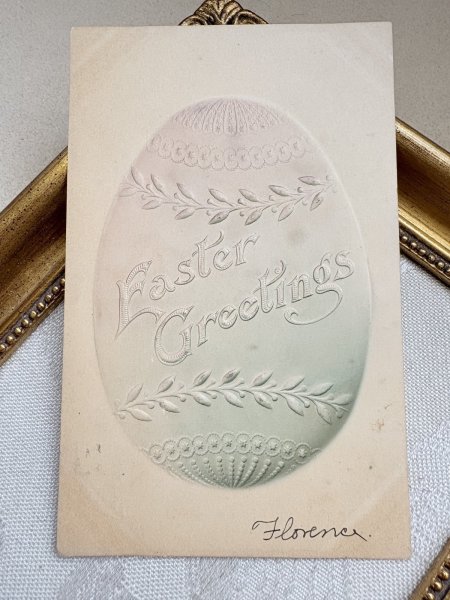 画像2: Postcard　アンティークポストカード　イースター　卵　アメリカ1907年 (2)