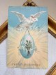 画像2: Postcard　アンティークポストカード　イースター　手紙と卵を運ぶ白い鳩　アメリカ1909年 (2)