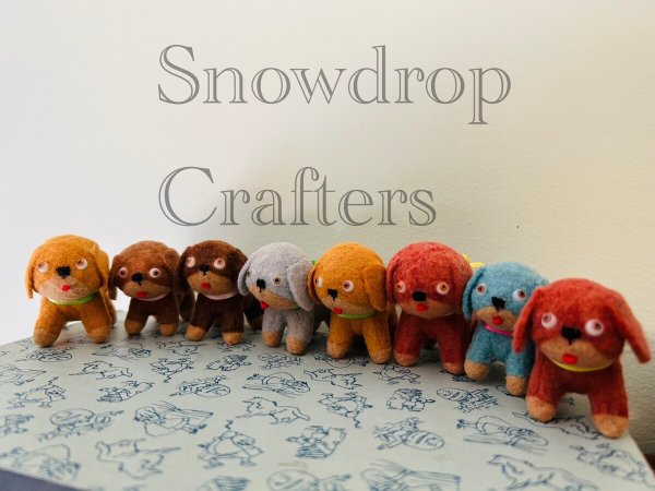 画像6: Vintage style Handmade miniature toy ハンドメイド　アンティーク風ミニチュア　アートドール　ディンキー犬　黄 (6)