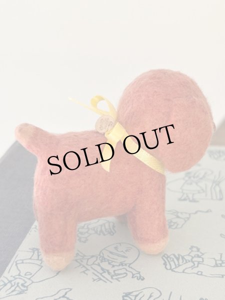 画像4: Vintage style Handmade miniature toy ハンドメイド　アンティーク風ミニチュア　アートドール　ディンキー犬　赤茶 (4)