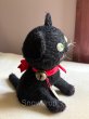 画像3: 【ご予約済】Snowdrop ハンドメイド　アンティーク風ぬいぐるみ　黒猫　ジャーマンモヘア　（16.5cm） (3)