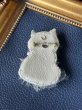 画像2: Vintage style Handmade miniature toy Brooch  アンティーク風ぬいぐるみのブローチ　子猫のフィフィ　FIFI (2)