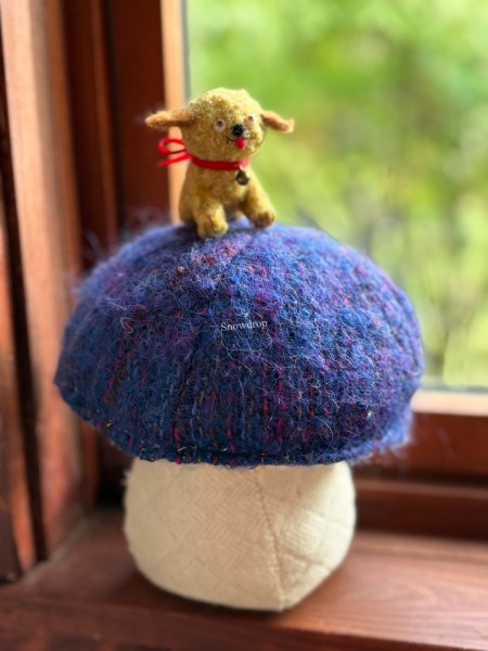 画像2: Vintage style Handmade miniature toy ハンドメイド　アンティーク風ミニチュア　アートドール　タビー犬　Tubby Dog (2)