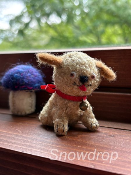 画像3: Vintage style Handmade miniature toy ハンドメイド　アンティーク風ミニチュア　アートドール　タビー犬　Tubby Dog (3)