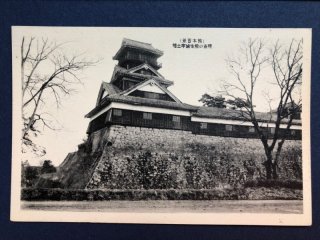 戦前絵葉書 航空母艦_⚓赤城 大阪城 2枚組 コレクション 使用済切手