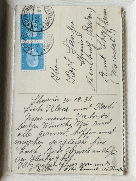 画像3: Postcard　アンティークポストカード　新年　New Year　キノコを運ぶ子どもたち　 (3)