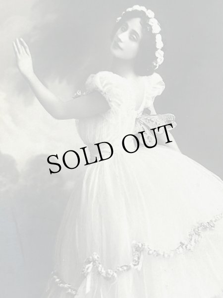 画像2: Postcard　アンティークポストカード　アンナ・パヴロワ　バレリーナ　Anna Pavlova　写真　（未使用） (2)