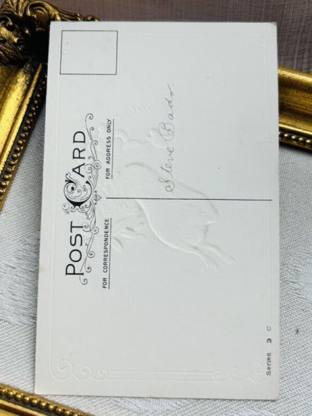 画像3: Postcard アンティークポストカード イースター  ヒヨコとうさぎさん  (3)