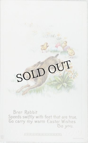 画像1: Postcard　アンティークポストカード　イースター 　ヒヨコとうさぎさん　 (1)