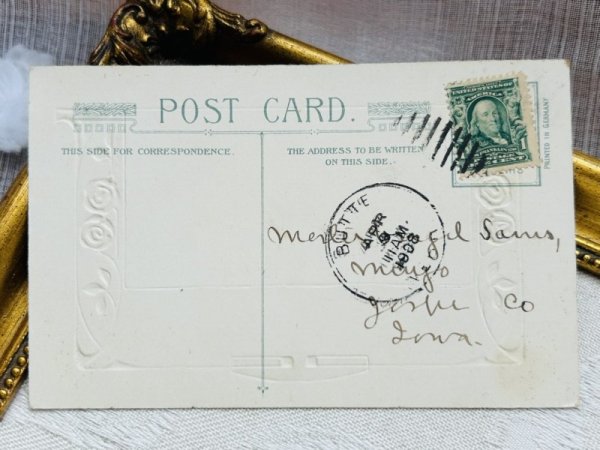 画像3: Postcard アンティークポストカード イースター  ウサギ ロップイヤー 垂れ耳 (3)