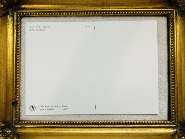 画像3: Postcard　ビンテージポストカード　うさぎさんのお見舞い　Get Well Soon ! by Jean Gilder　（未使用） (3)