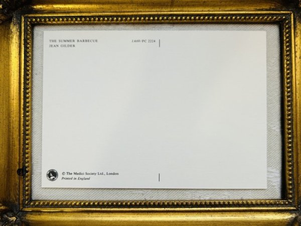 画像3: Postcard ビンテージポストカード うさぎさんのサマーバーベキュー The Summer BBQ by Jean Gilder (未使用) (3)