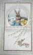 画像1: ▼SALE500▼　Postcard　アンティークポストカード　イースター　うさぎとヒヨコ (1)
