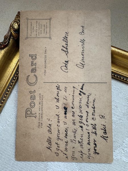 画像3: Postcard 　アンティークポストカード   イースター　卵を囲んでダンスをするウサギさん　卵　兎　うさぎ　 (3)