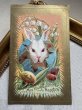 画像2: Postcard 　アンティークポストカード   イースター　卵の中のウサギさん　スズラン　兎　うさぎ　1910年 (2)