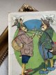 画像4: Postcard 　アンティークポストカード   イースター　パイプ煙草を吸うウサギさん　兎　うさぎ　ドイツ1928年 (4)
