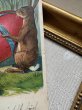 画像4: Postcard 　アンティークポストカード   イースター　大きな卵とウサギさん　ニワトリ　兎　うさぎ　ドイツ (4)