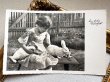 画像2: Postcard 　アンティークポストカード   イースター　女の子とウサギさん　兎　うさぎ　写真　（未使用） (2)