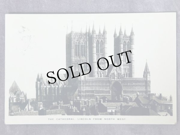 画像1: Postcard  アンティークポストカード　リンカーン大聖堂　イギリス　写真　 (1)